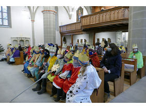 Aussendung der Sternsinger in Naumburg (Foto: Karl-Franz Thiede)